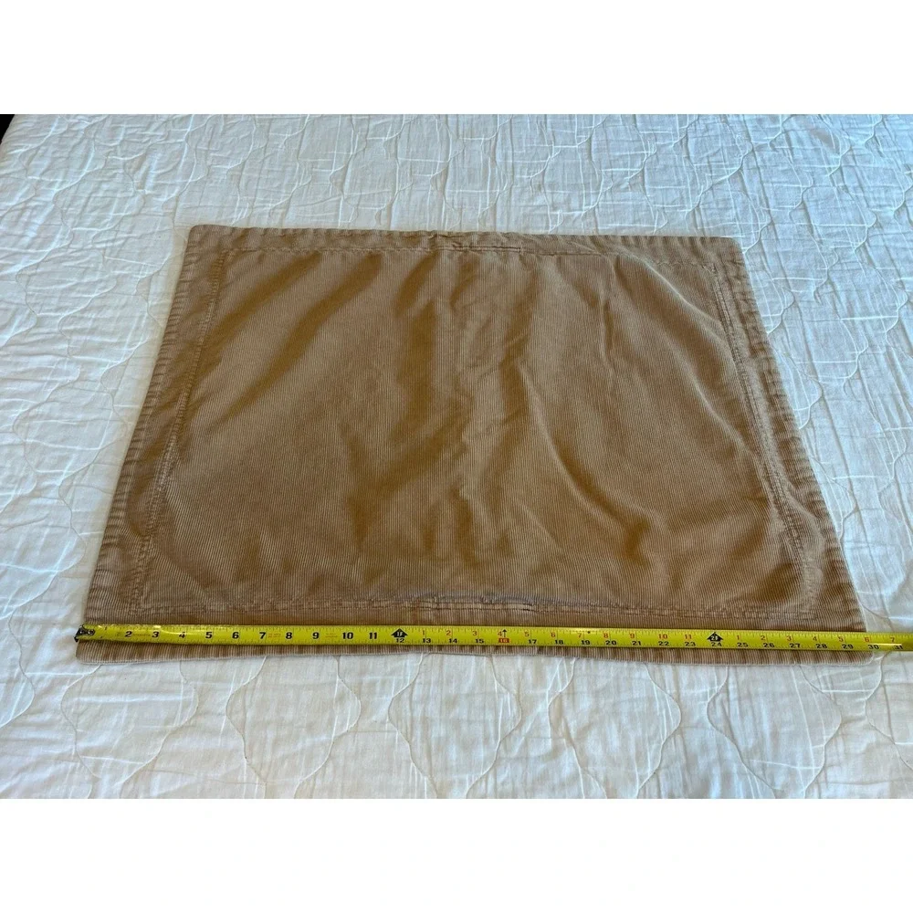 Tommy Hilfiger Pillowcases Shams Cordoroy Tan/Beige Set of‎ 2